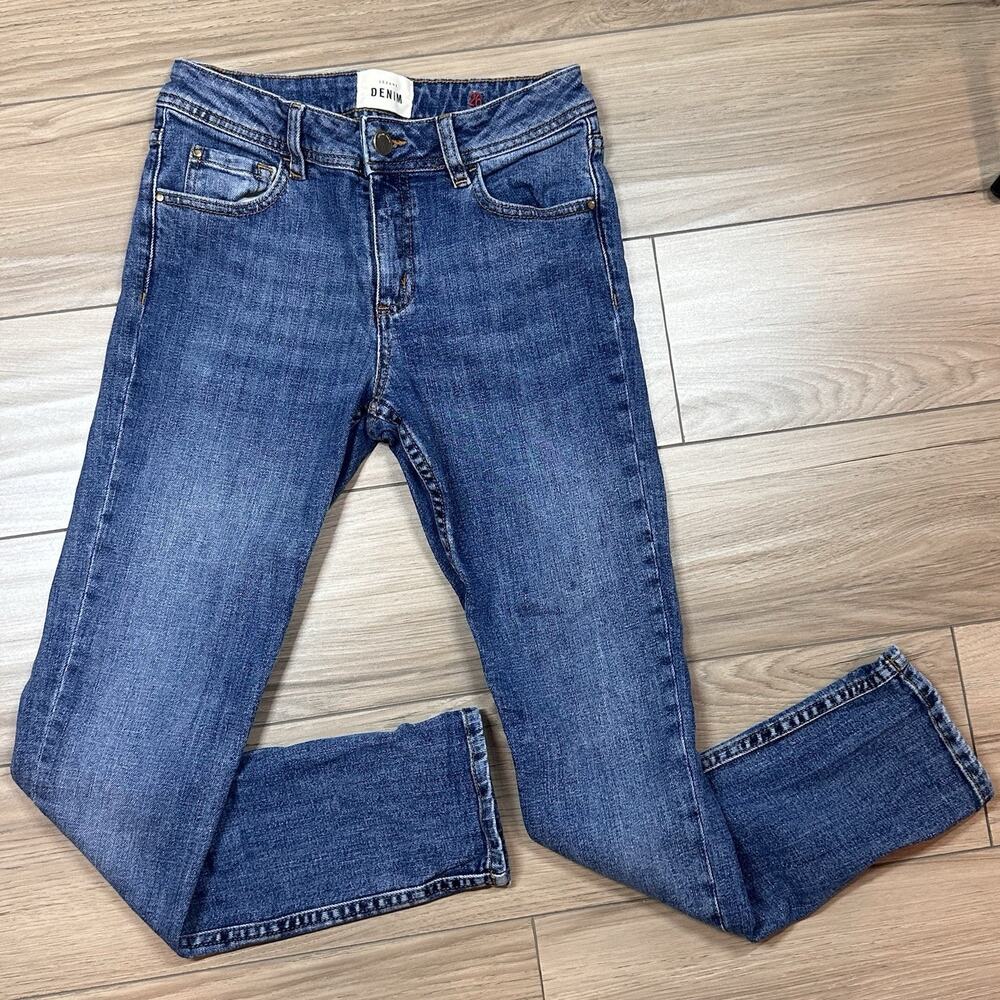 Sezane Womens High Rise Skinny Cropped Jeans Size 26 Blue‎ Denim